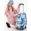School Trolley Tas Schooltassen Roller Studenten Rugzak 6 Wielen (34*20*47CM)ZRY5193