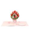 Advanced 3D Pop-Up Bouquet Card Valentine'S Day Card Wedding Invitation Card New Year Greeting Card Home Decoration