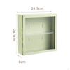 2 Layer Clear Display Case,Dustproof Protection Showcase Storage Box,Wall Mounted Box