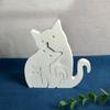 Artistic Silicone Mold with 3 Cats Sculptures Molding Tool For Crafting Home Decoration Desktop Shelf Display Items