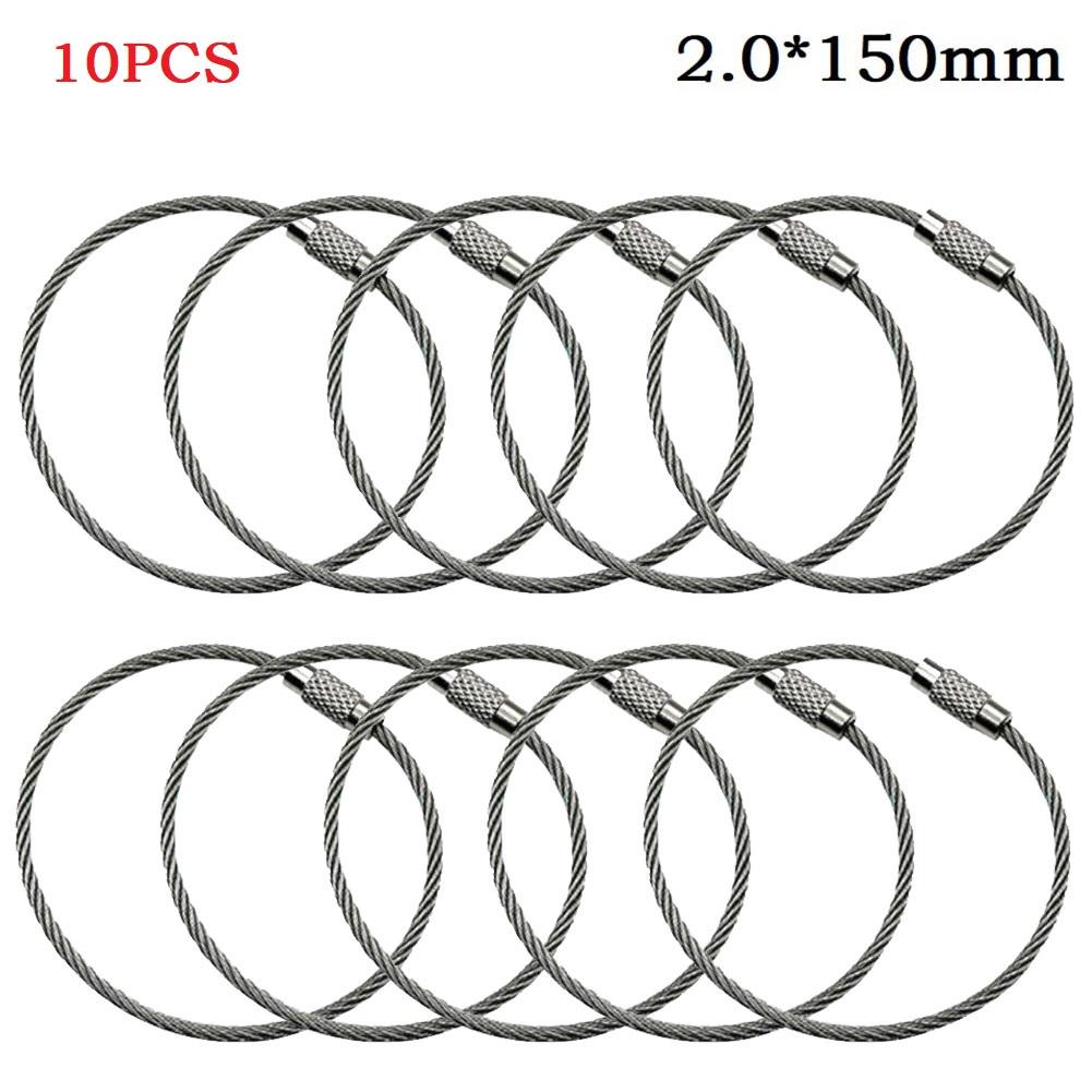 

Стальной трос 1,5/2 мм, 10 шт., круглые ручные инструменты, портативный гаджет-петля
