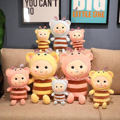 Mieli bitės pliušiniai žaislai Super miela bitės pagalvė Iškamšytos minkštos gyvūnų lėlės Kawaii žaislas vaikams Vaikų gimtadienis