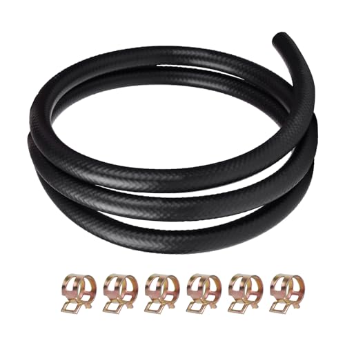 

XYRVICT Fuel Hose Inner Diameter 8 mm Outer Diameter 14 mm Gasoline Hose Total Length 1 m Nitrile Rubber (NBR) Triple Structure Heat Resistant Oi