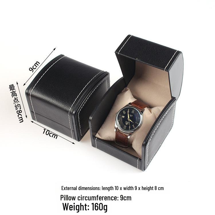 

Чоловіча коробка для зберігання годинників та ювелірних виробів з ПУ шкіри - Подарункова упаковка для механічних годинників