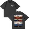 Alex Warren 2026 Tour Album Print T-shirt Unisex Mode Katoen Los Casual Oversized Korte Mouw Dames En Unisex T-shirt