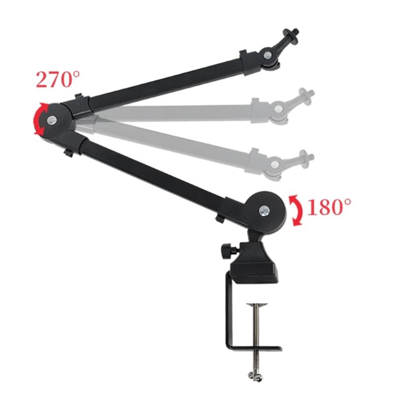 Professional Metal Microphone Arm Stand Stable and Durable Microphone Holder Perfect for Recording and Podcasting