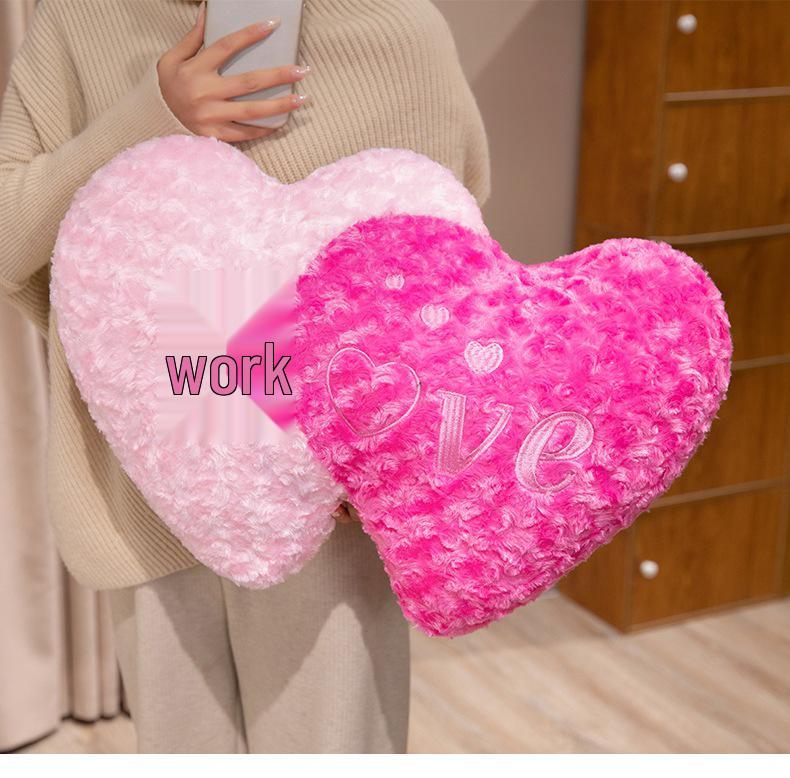 Heart-Shaped Bridal Lumbar Cushion - Valentine's Gift