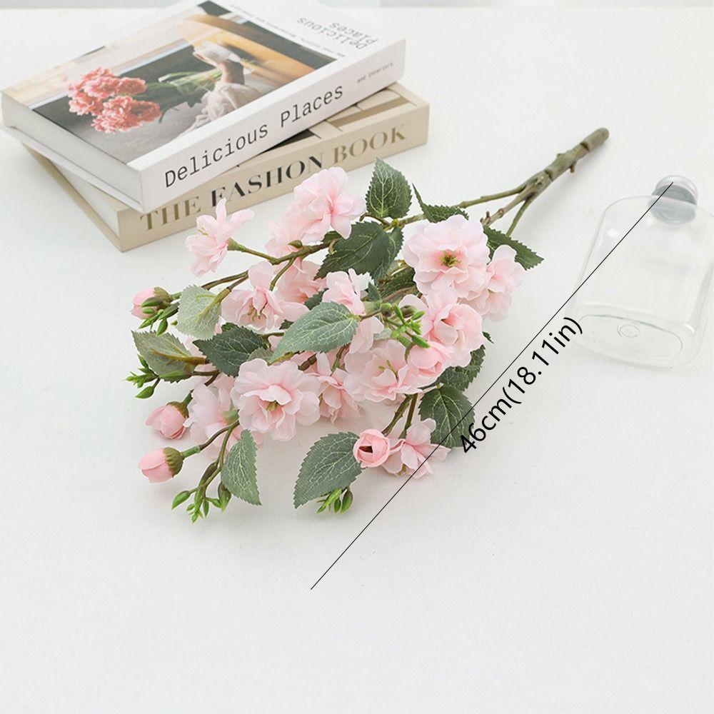 Plastic Silk Rose Bouquet Elegant Fake Plants Artificial Roses Flowers  Outdoor Garden Decor