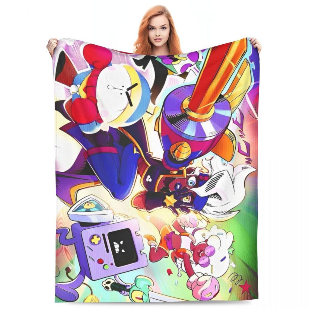 Cookie Run Kingdom Knitted Blankets Velvet Ultra-Soft Throw Blanket for Bedding Couch Bed Rug