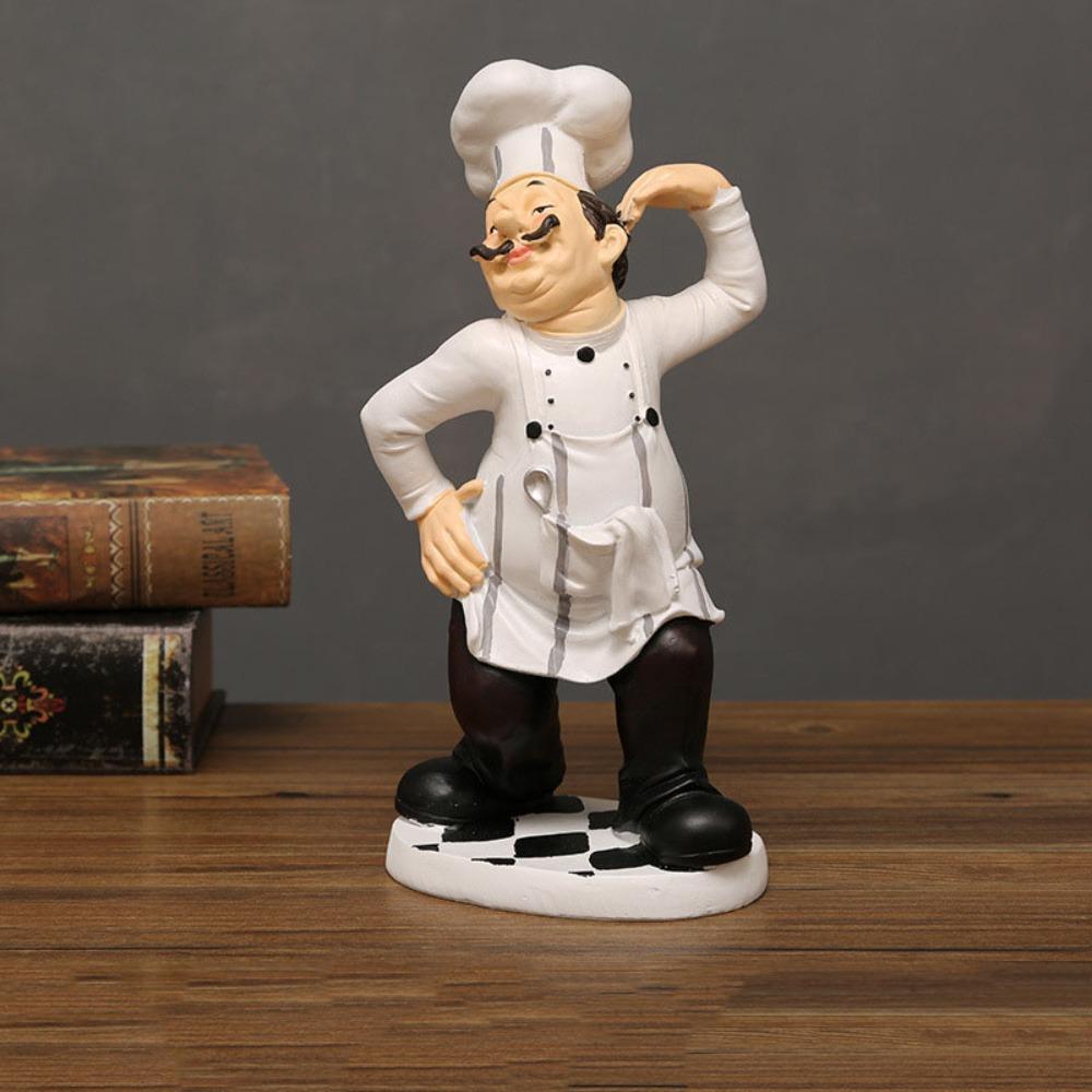 Handwerk Bauernhaus Konditorei Dekoration Simulierte Küchenchef-Figur Festival Dekoration