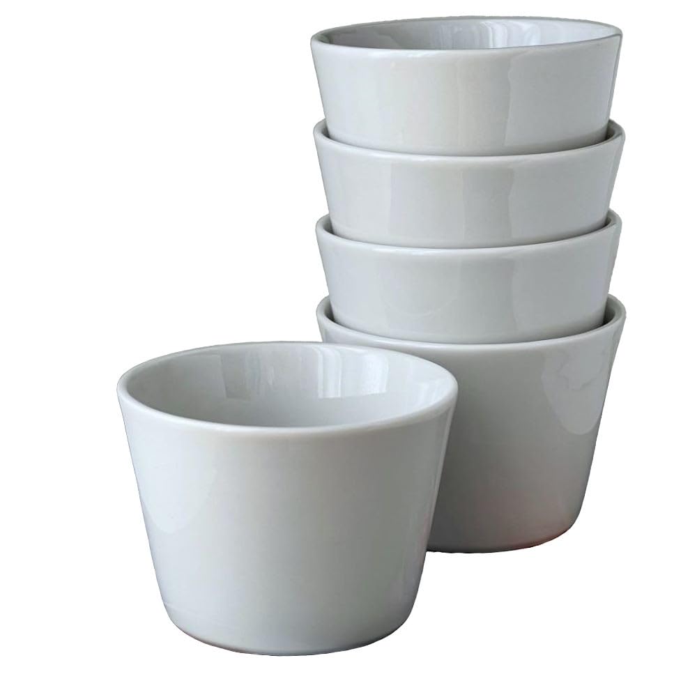 Mino Ware Soba 93M Set of Made in Japan Cups, White, 5,