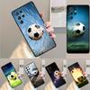 Fire Football Soccer Ball Soft Phone Case for Samsung Galaxy Note 10 Pro S26 Ultra S23 S24 FE S25 S21 S22 PLUS Shockproof Cove