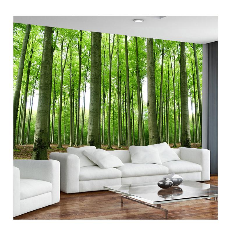 

Green Tree Forest Wallpaper Nature Landscape Large Wall Mural 3D Living Room Sofa TV Background Wall Paper 200 cm(W) x 140 cm(H)