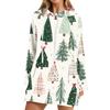 Women's Fashion Casual Long Sleeve Christmas Print Hoodie Top