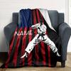 Veteran American Flag Heroes Sacrifice Blanketcustomize Your Name Lightweight Comfortable And Stylish Blanket For Travel Bed Home Chair Office Sofa