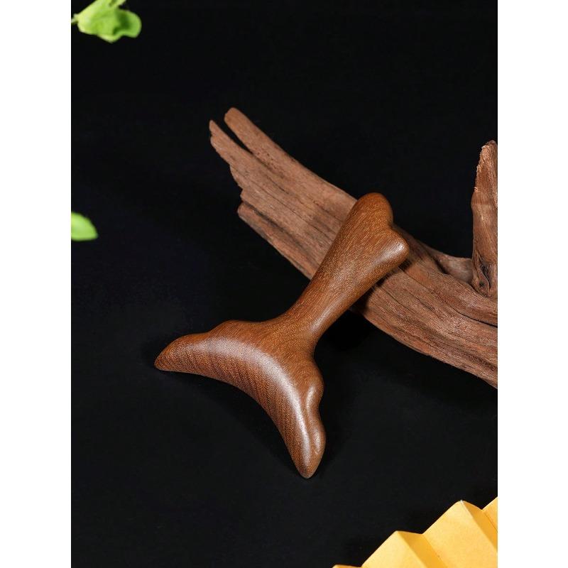 Fish Tail Gua Sha Tool, Multi-Functional Facial Massage Board, Traditional Chinese Medicine Meridian Massage Tool