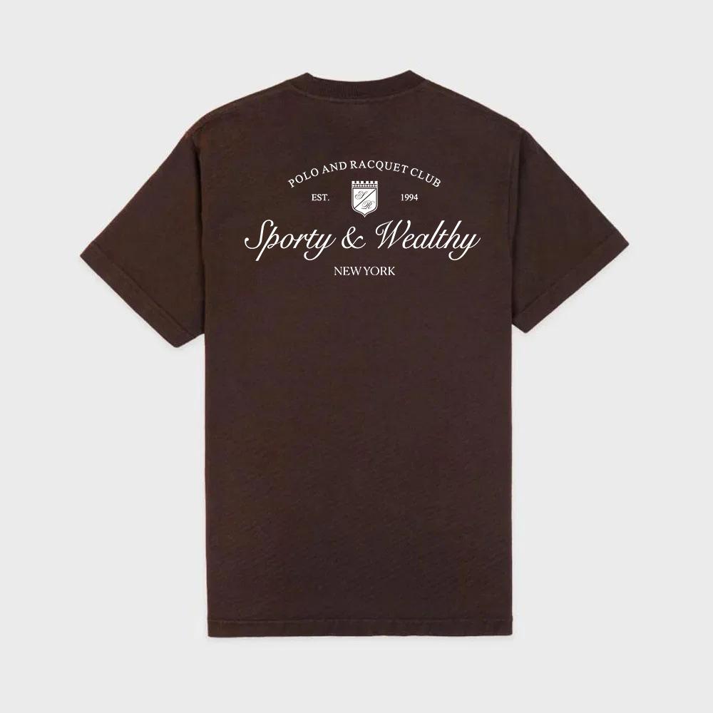 

Sport Make You Wellness Letters Printing Graphic Tees Coffee Cotton Short Sleeve Summer Casual Tops 90 s Female Y2K T Shirts 4XL