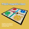 25cm Ludo Board Game Magnetic 5 In 1 Plastic with Folding Chessboard Ludo Chess for Kids Children
