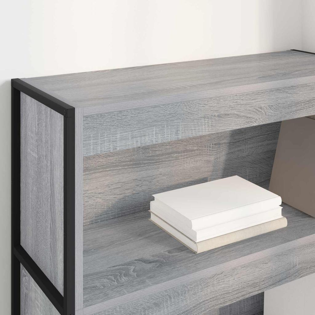 Bookshelf Grey Sonoma 80 x 30 x 121 cm Particleboard