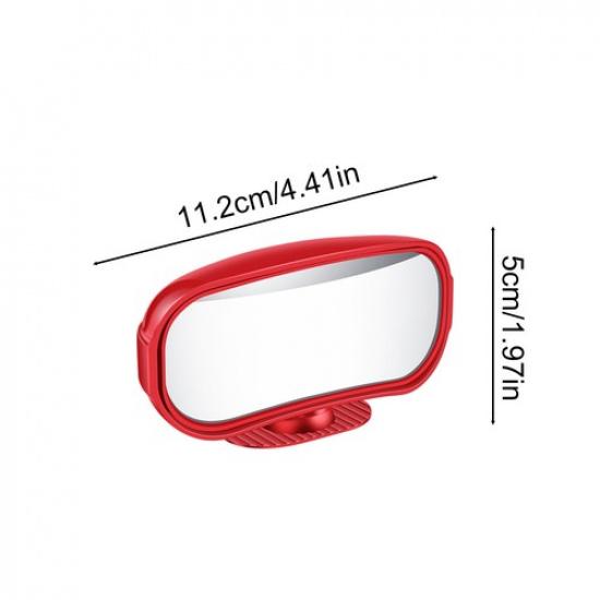 2x Car Auxiliary Blind Spot Convex Mirror Rear View Adjustable Wide Angle Mirror