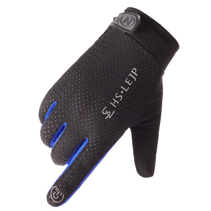 Cycling Gloves All Fingers for Men and Women Breathable Sunscreen Touch Screen Outdoor Frisbee Sports Non Slip Fitness Summer Gloves