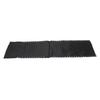 Patio Folding Recliners Replacement Black Fabric Cloth & Gray Cord Laces