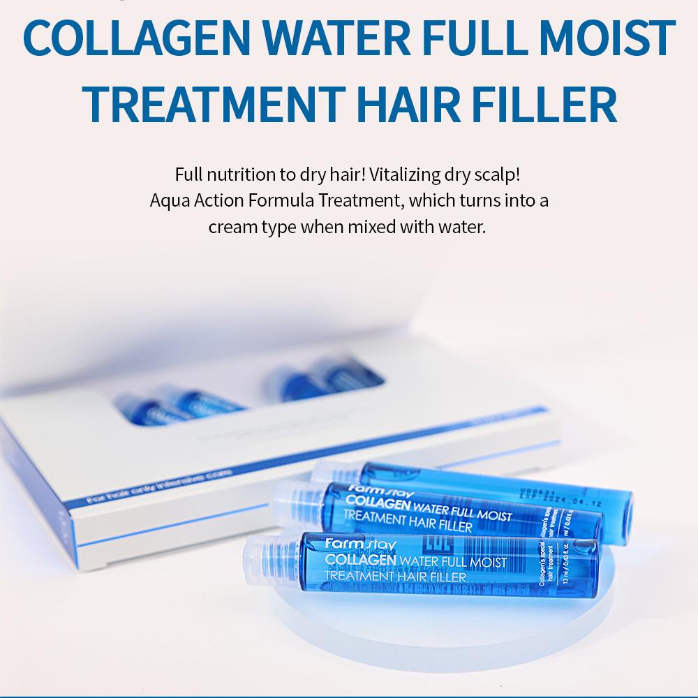 [Farmstay] Kolagenowy Wypełniacz do Włosów Nawilżający Zabieg 13ml*10SZT
