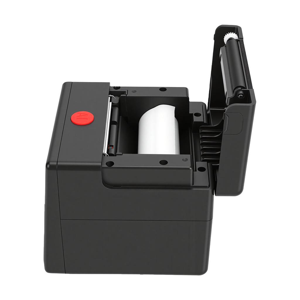 Imprimantă Cutie Autocolante Vocale AI, Aparat de Făcut Autocolante Termice cu Afișaj pentru Casă, Studiu, Proiecte DIY, Negru