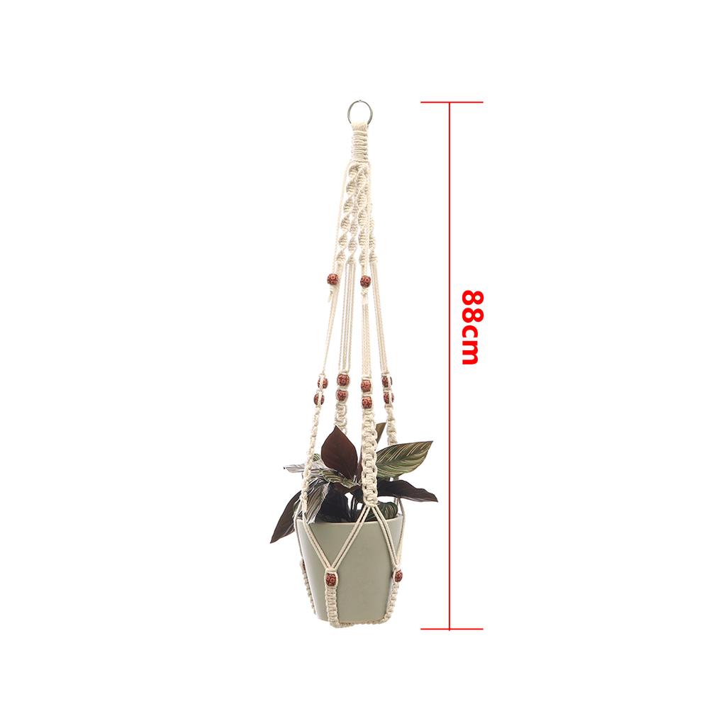 Hanging Plant Handmade Macrame Plant Hanger Flower Pot Planter Hanger Wall Decor Courtyard Garden Hanging Planter Hanging Basket