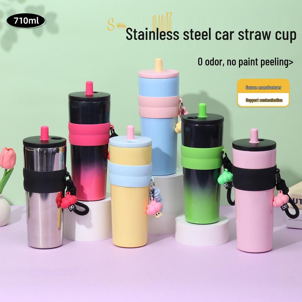 316 Stainless Steel Portable Insulated Car Cup with Handle