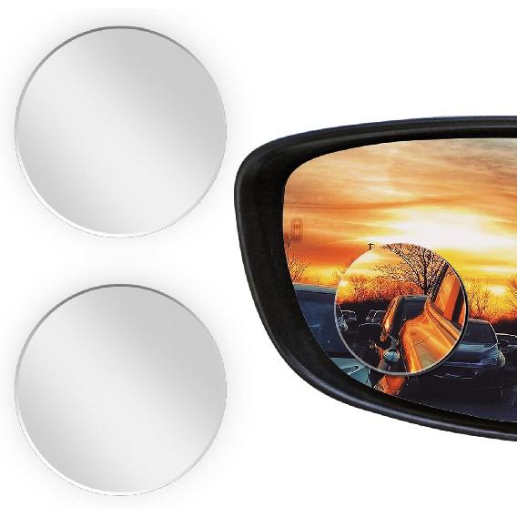 2Pcs Cars Heart Shaped Blind Spot Mirrors Car Side Mirror Blindspot Adjustabe Angle Removable Wide Angle Convex RearView Mirror for Enhanced Safety