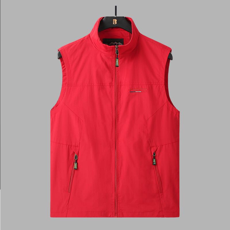 Spring Vest Men 'S Thin Section Plus Size Loose Vest Jacket Outdoor Mountaineering Sports Vest Jacket