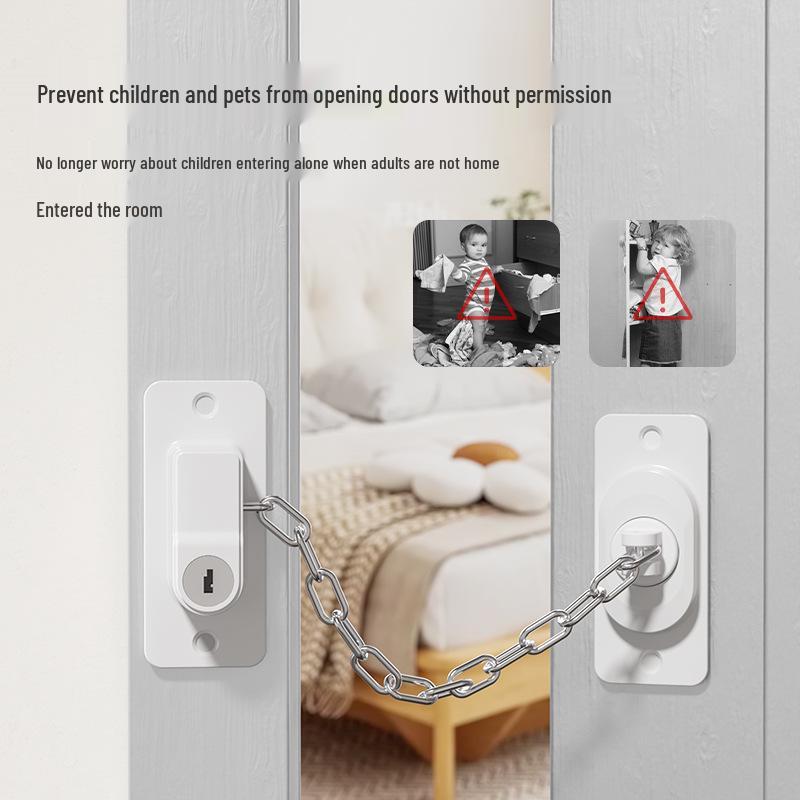 Adjustable No-Drill Child Safety Window and Door Lock