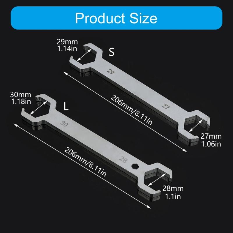Double Open End Wrench Suitable for Underfloor Heating Manifold Valves Maintenance In Home and Construction
