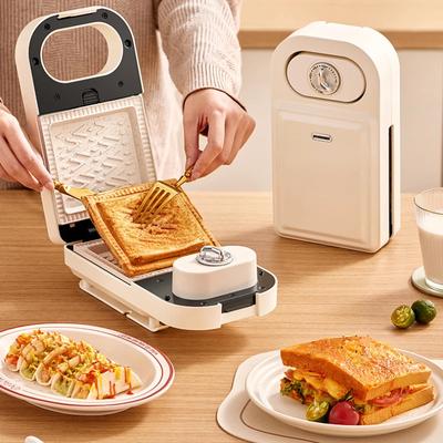 220V Elektrický sendvičovač vaflovač toustovač pekač snídaňový stroj palačinky koblihy Sandwichera