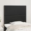 VidaXL Headboard Bedroom Furniture Bed Accessories Single Bed Heads Interior Bed Frame Heads Black 80x5x118/128 3116264