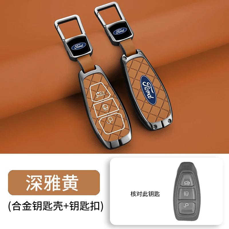 Autoaufkleber Ford Auto Smart Fernbedienung Schlüsselhülle Abdeckung Schale Halter für Ford Focus 3 4 ST Fiesta Fusion Kuga Ecosport C-Max S-Max Gala