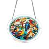 Acrylic Puzzle Suncatcher 83 Pieces 2D Round Shape Decorative Hanging Window Ornament Suitable for Indoor Outdoor Use