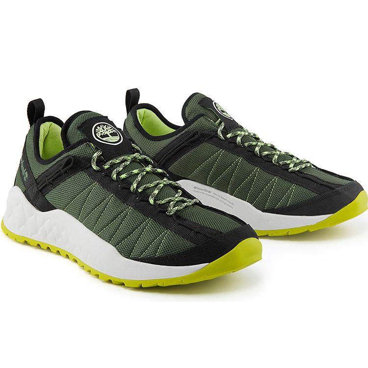 Timberland Solar Wave Comfortable Casual Non-Slip Moisture-Wicking Low-Top Hiking Shoes Men Hiking Shoes Army-Green A2AYSW