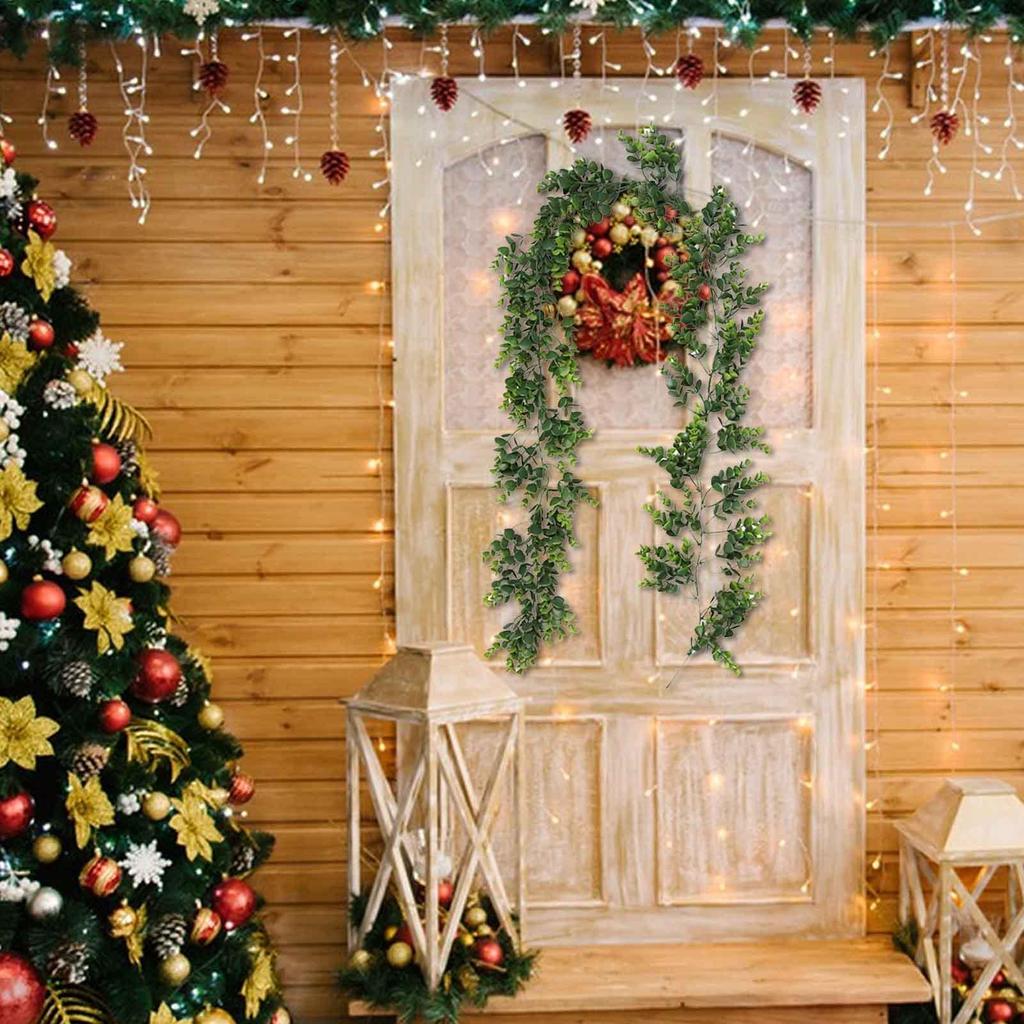 Green Vines Decorations Adjustable Garland Decor 5.9inch Holiday Indoor Mantle Decor For Family Home Indoor Outdoor Farmhouse