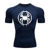 Men's Compression T-shirt Running Gym Training High Elasticity Workout Quick Drying Sports Breathable Stretchy Tight Fit Moisture-Wicking