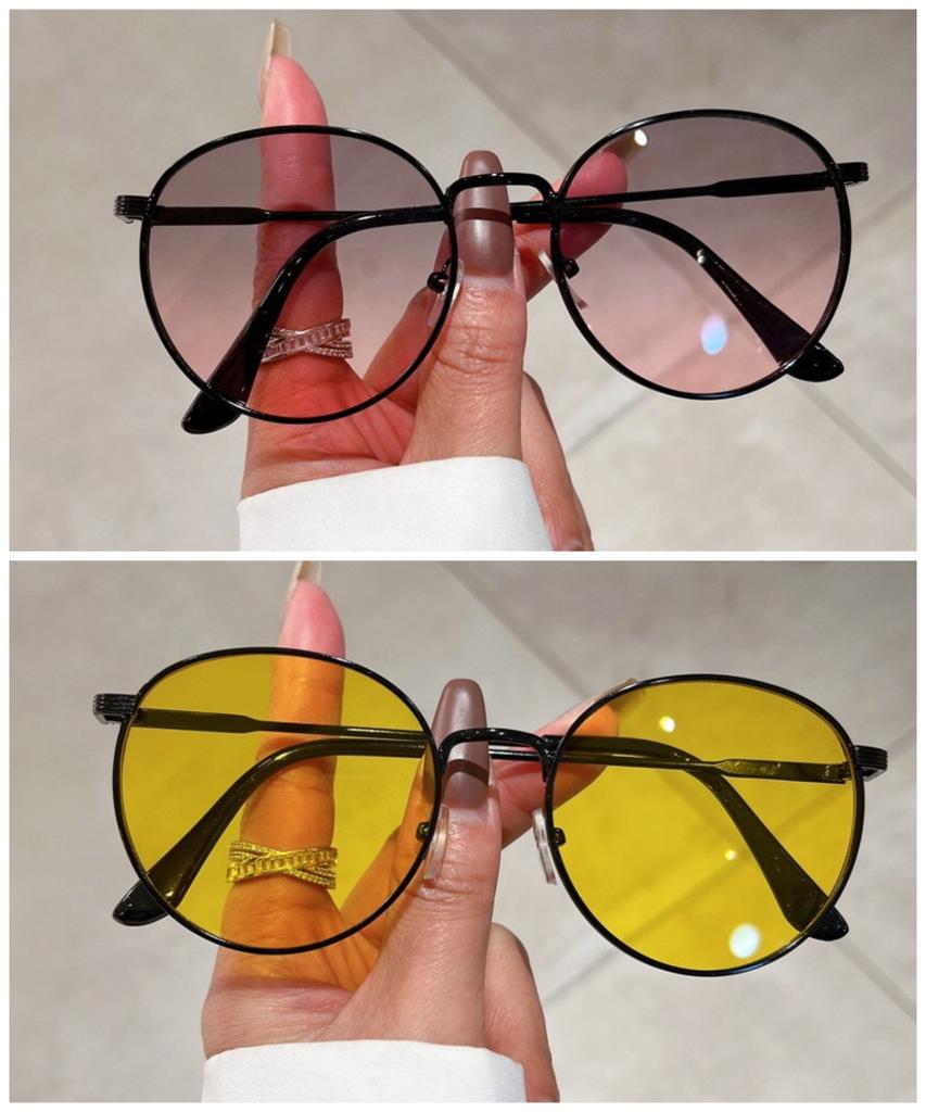 Retro OVAL Ocean Sunglasses UV Resistant Fashionable Trendy Ins Unisex Sunglasses