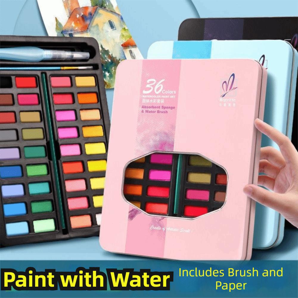15/16Pcs Solid Pigment Watercolor Paint Set Vivid Colors Watercolor Pigment Set  Illustration