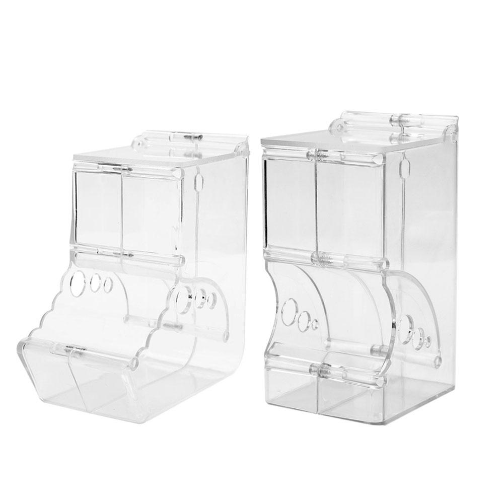 Cute Hamster Samll Animal Automatic Pet Food Feeder Plastics Durable Strong Simplicity Clear Transparent Safe Food Bowl