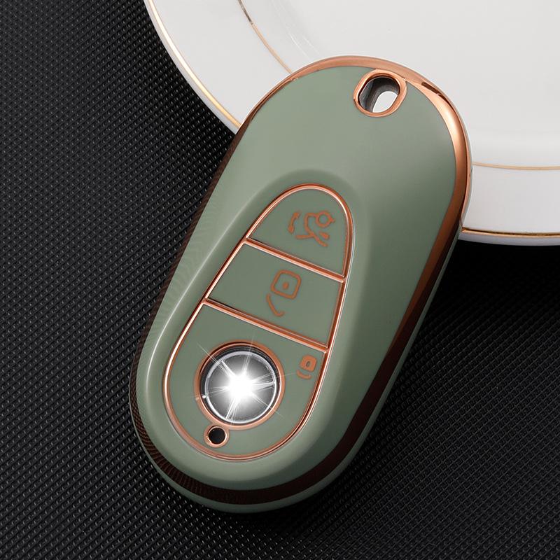 Heißes TPU Neue Autoschlüsselhülle Abdeckung Schale Für Mercedes Benz 2021 C /S Klasse W223 W206 S350L S400L S450L S500L Schutz Zubehör