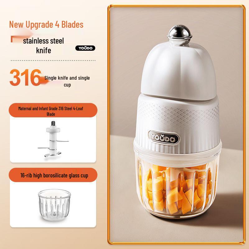 Multi-functional Baby Food Processor: Blender, Rice Cereal & Meat Grinder Anti-Overflow Blade 30-Day Free Trial