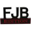 1x Metal FJB Edition Decals Sticker 3D Raised Letter Emblem Black Red