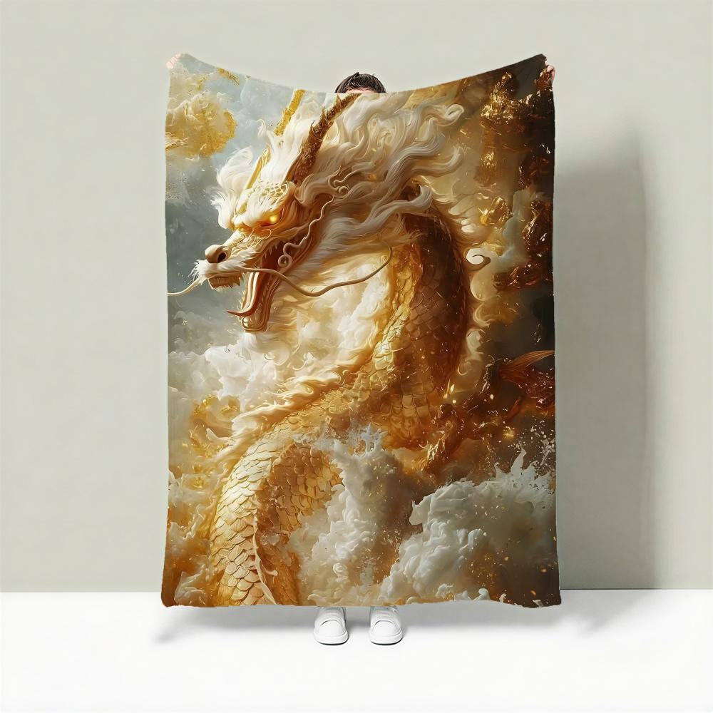 Animal A-Animal Throw Lightweight 240g Flannel Blanket Soft Skin-friendly for Summer Cooling 75X95CM