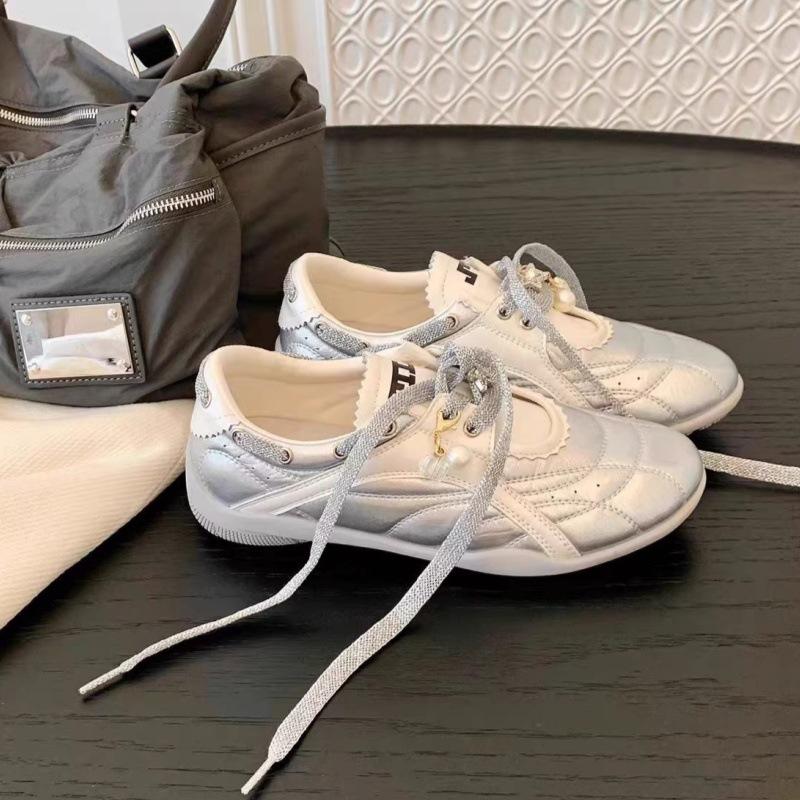 Thick-soled heightening sports style Mary Jane shoes new color matching casual shoes women's round head versatile retro lace-up German training shoes