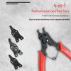 Four-In-One Red Circlip Pliers Set for Internal and External Spring Installation and Removal